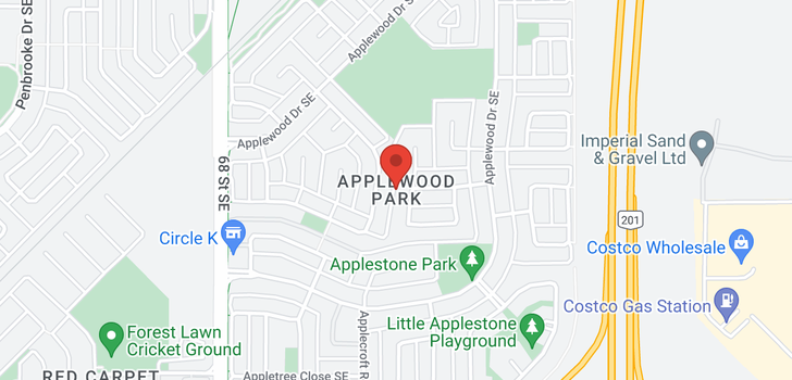 map of 128 APPLETREE CL SE